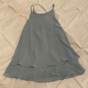 Light Blue Flowy Tank Top